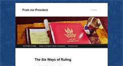 Desktop Screenshot of fromourpresident.shambhalatimes.org